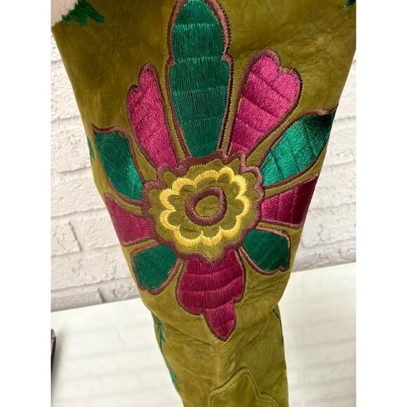 Vince Camuto Imagine Line Embroidered Suede Women's Boots Size 7.5B / 37.5 - Picture 9 of 9